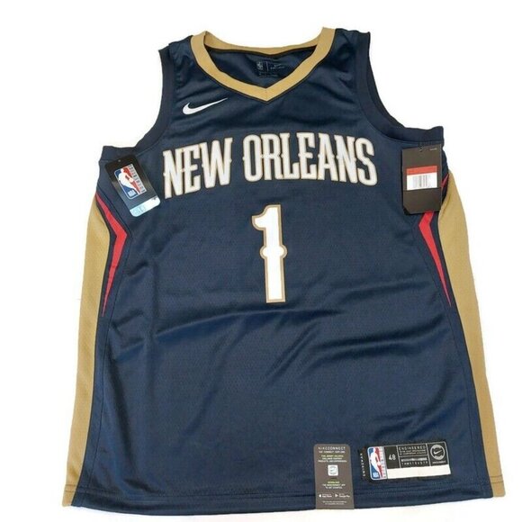 Nike New Orleans Pelicans Zion Williamson Swingman Jersey Mens Size 48 Large - Picture 2 of 9